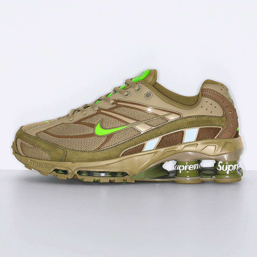 Supreme x Nike Shox Ride 2 Green streetwear sneakers hypebeast fashion style news