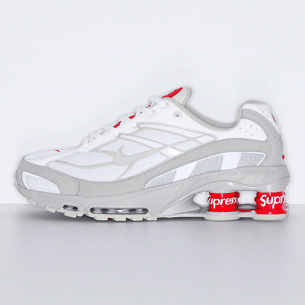 Supreme x Nike Shox Ride 2 White streetwear sneakers hypebeast fashion style news