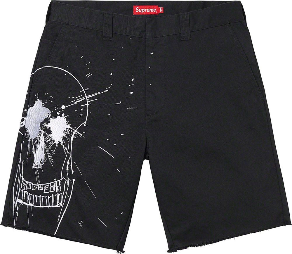SLN Official - Supreme x Ralph Steadman Skull Work Short