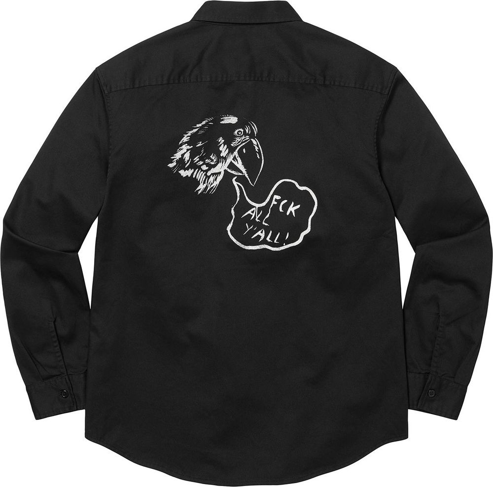 Supreme x Raymond Pettibon Work Shirt streetwear style hypebeast brand news