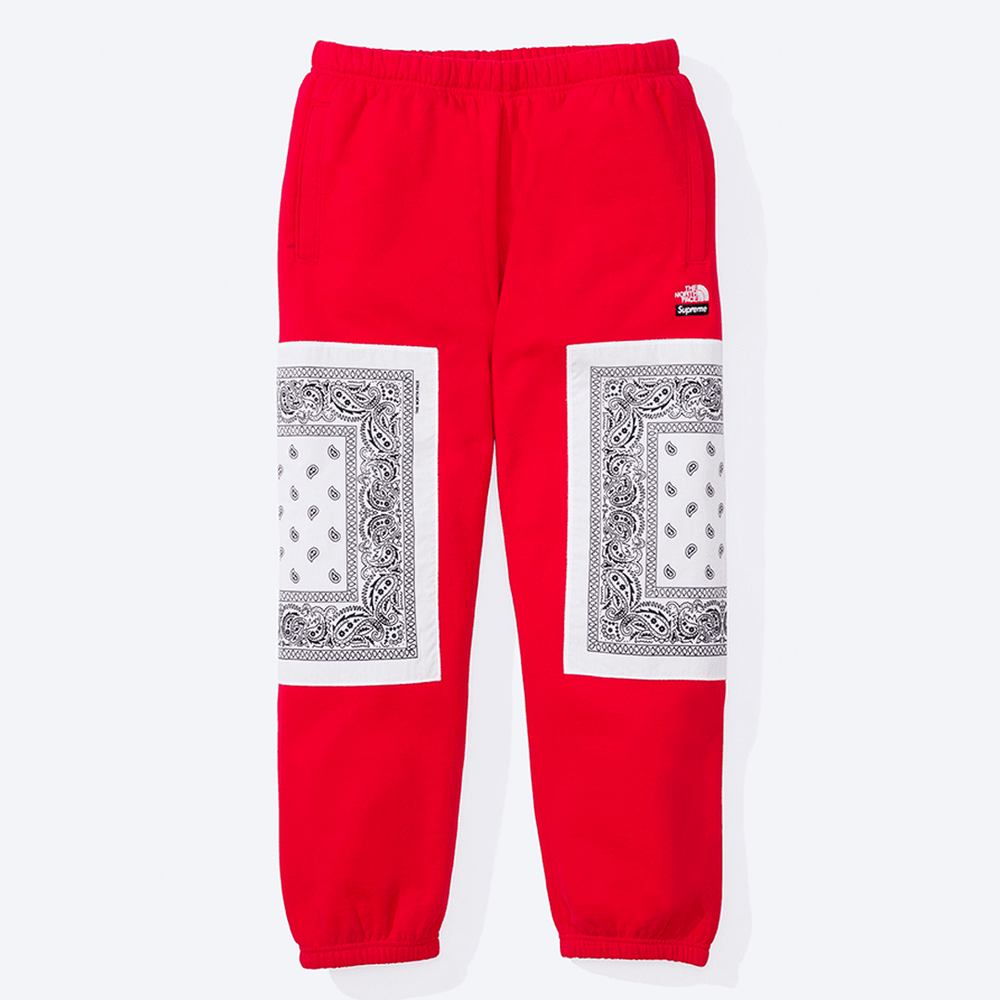Supreme x The North Face Bandana Sweatpant streetwear style collab news info