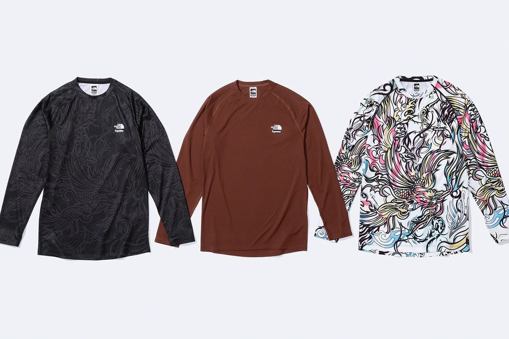 Supreme x The North Face Base Layer LS Top streetwear style collab news info price hypebeast fashion