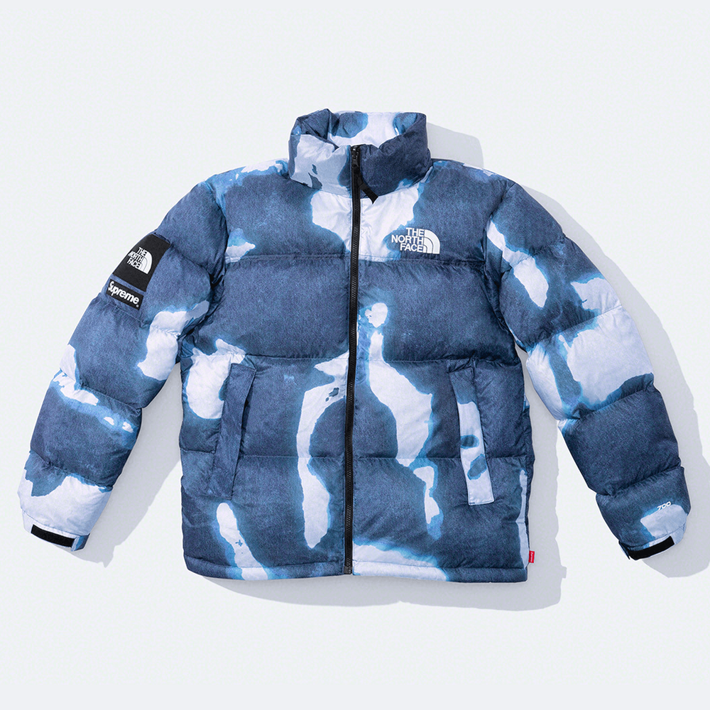 Supreme x The North Face Bleached Denim Print Nutpse Jacket streetwear style collab news