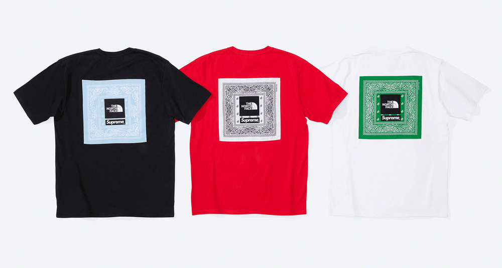 Supreme x The North Face SS22 week 16 bandana print tee collection header Supreme x The North Face SS22 week 16 bandana print tee collection header