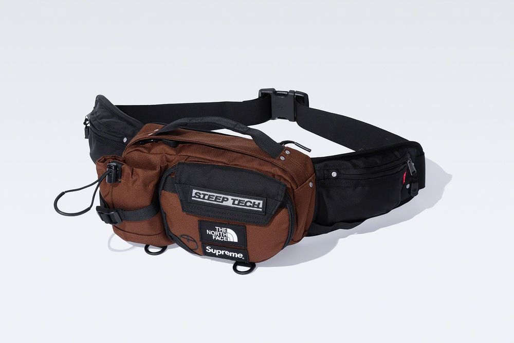 Supreme x The North Face Steep tech Waist Bag streetwear style collab fashion outfit