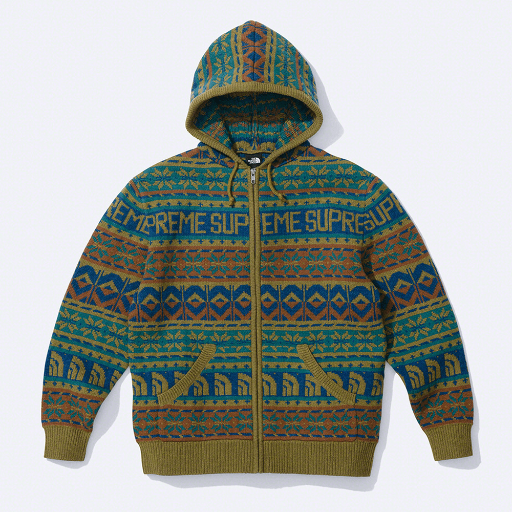 Supreme x The North Face Zip Up Hooded Sweater streetwear style collab news fashion brand