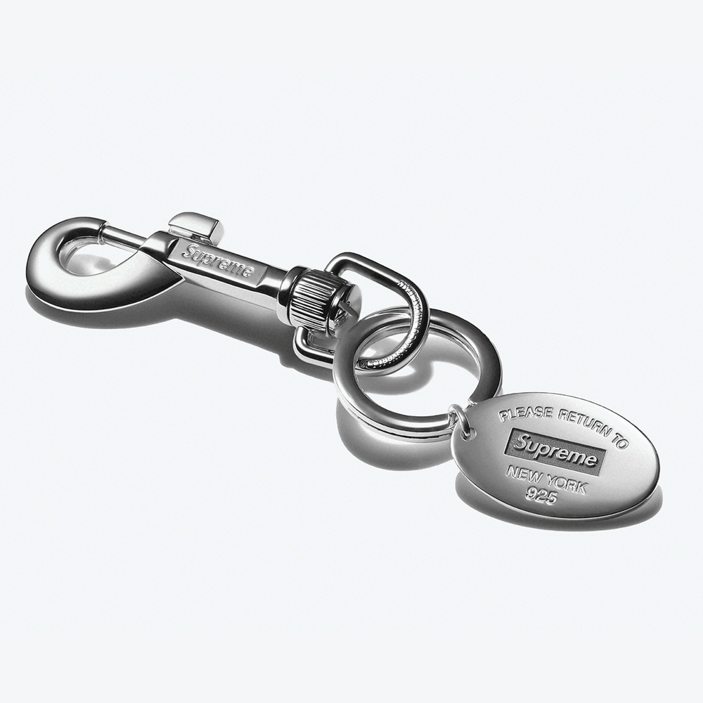 Supreme x Tiffany & Co Tag Keychain streetwear brand collab release info
