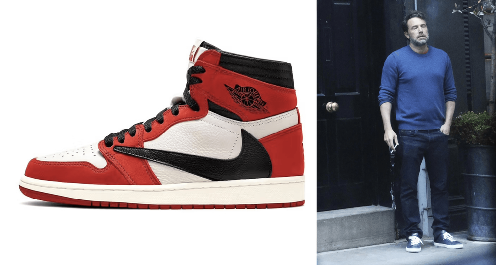 ben Affleck Travis Scott jordan 1 Chicago ben Affleck Travis Scott jordan 1 Chicago