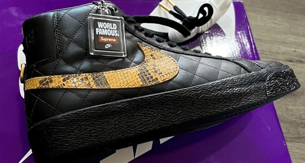 nike supreme blazer mid snakeskin header nike supreme blazer mid snakeskin header