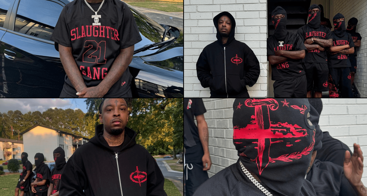 21 savage Corteiz slaughter gang merch