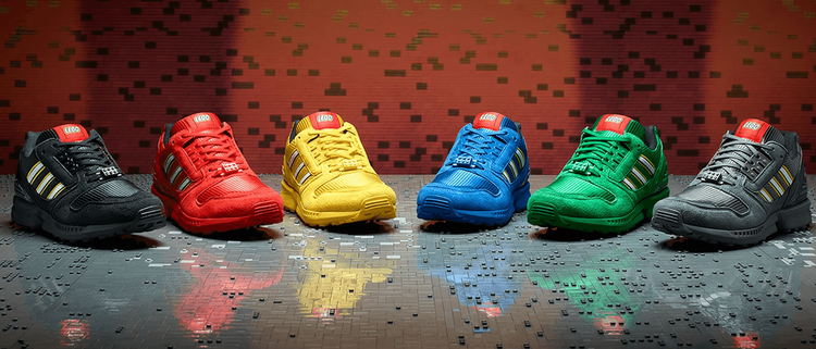 Adidas Lego ZX 8000 blocks release details 2021