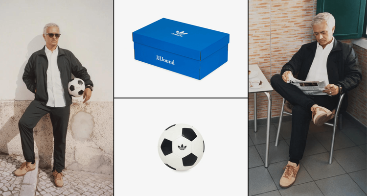 Adidas samba jjjound collaboration brown suede Jose Mourinho