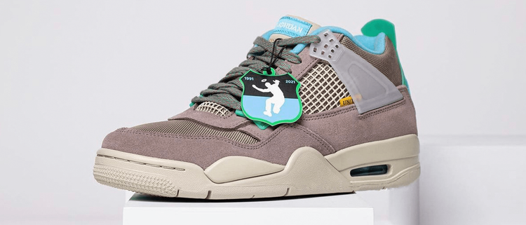 Air Jordan 4 x Union LA release date info header