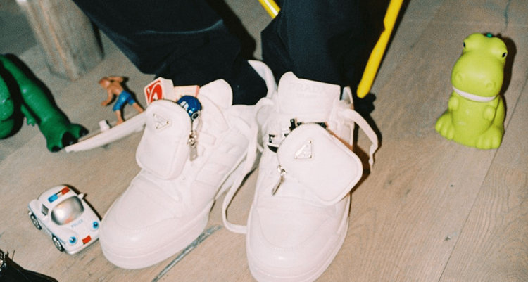 Asap Rocky Prada Adidas Pradidas forum low patent mini pouch release details sneaker news info leaks