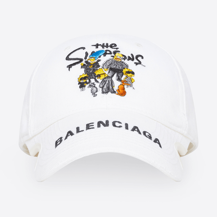 Balenciaga x The Simpsons Hat streetwear collab where to buy hypebeast fashion