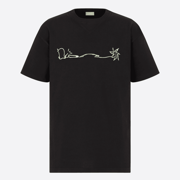 Dior x Travis Scott Cactus Jack Sign Logo Tee streetwear style collab news info price