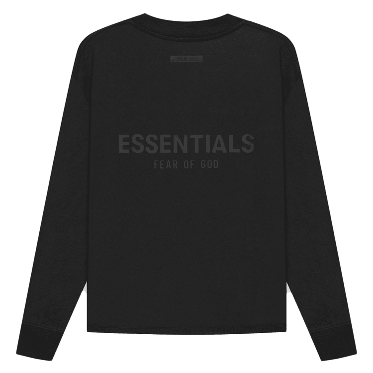 FEAR OF GOD ESSENTIALS Long Sleeve T-shirt Black hypebeast release date info streetwear