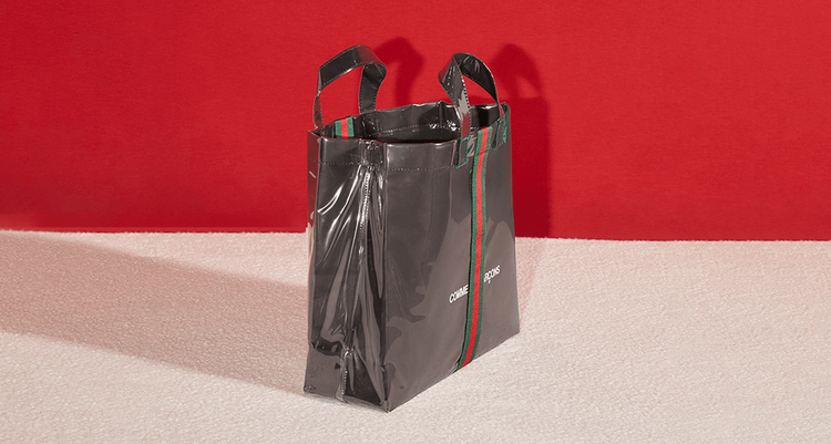 Gucci commes des garcons tote bag campaign 2021 header