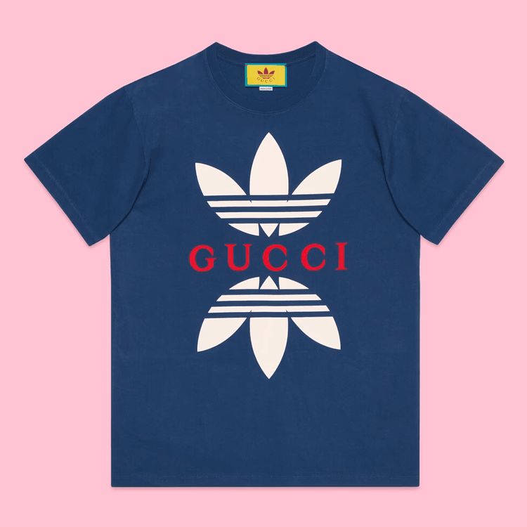 Gucci x Adidas Double Logo tee streetwear style collab news