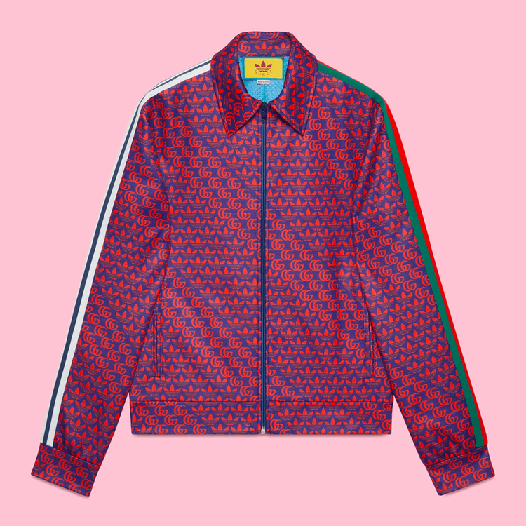 Gucci x Adidas Print Track Top Red streetwear style collab news info price