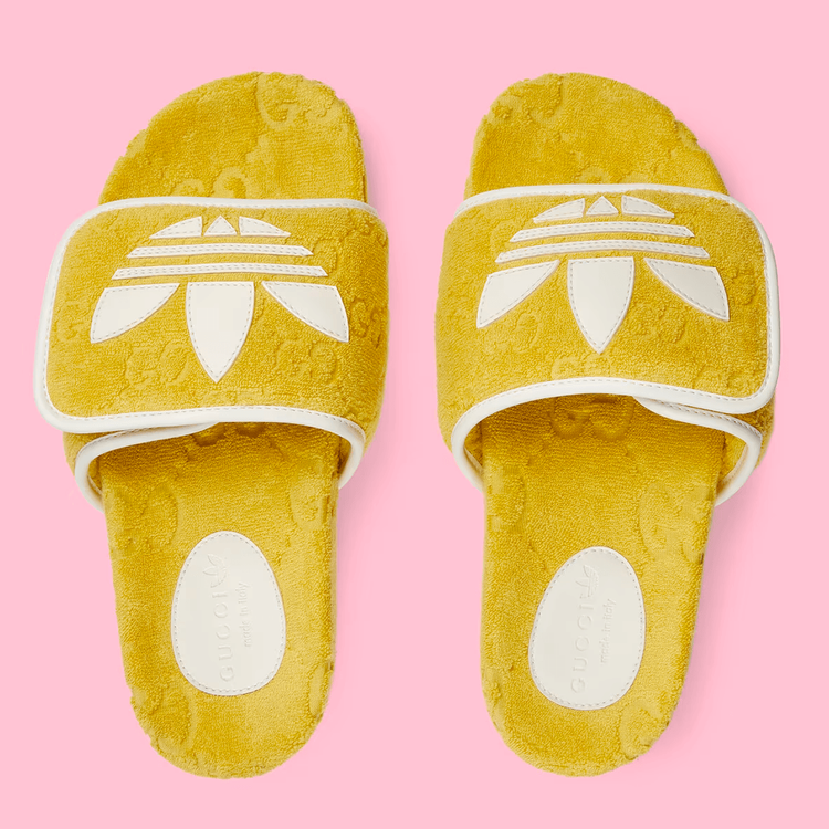 Gucci x Adidas Sandals streetwear style collab news info price where to buy