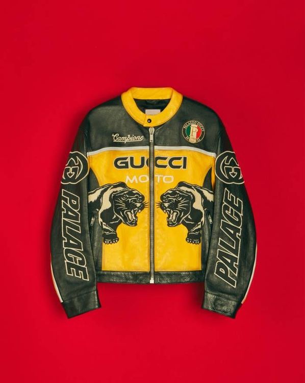 Gucci x Palace Leather Jacket streetwear style collab news where to buy