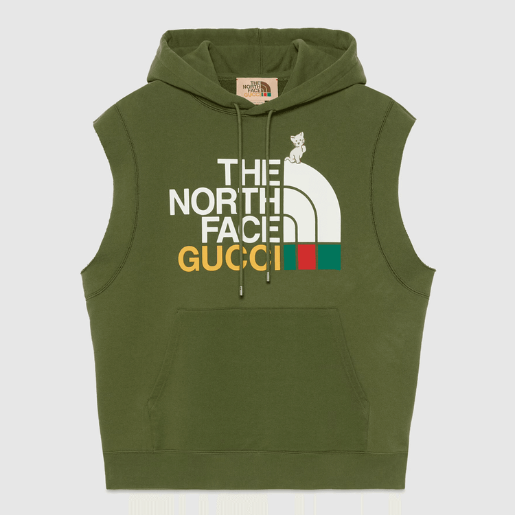 Gucci x The North Face Part 2 Sleeveless Hoodie streetwear style collab news