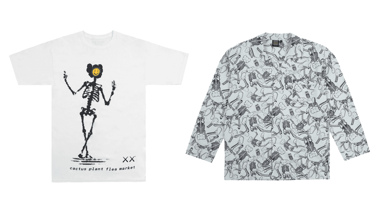 Kaws orange cactus plant flea market infinite archive halloween skeleton 2021