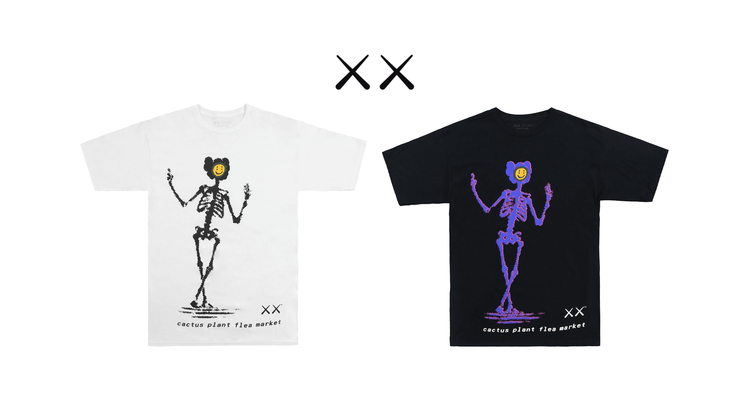 Kaws orange cactus plant flea market infinite archive halloween skeleton 2021 header