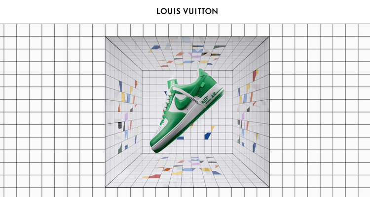 Louis Vuitton Nike shoe online launch spring summer 2022