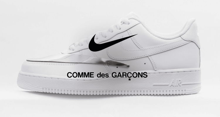 NIKE X CDG AIR FORCE 1 HEADER