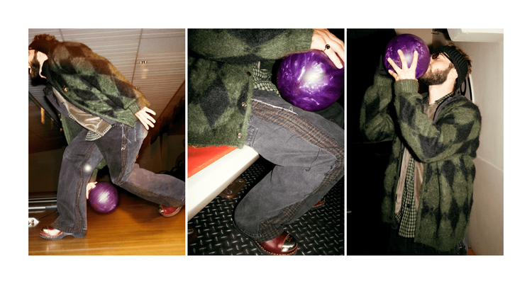 Nepenthes London needles cardigan fw24