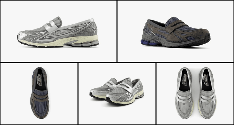 New balance 1906L loafers grey silver leak