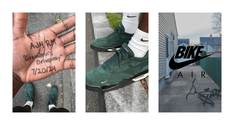 Nigel Sylvester x nike air jordan 4 rm grandma driveway