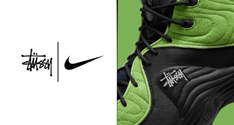 Nike x Stüssy air penny 2 green black collaboration
