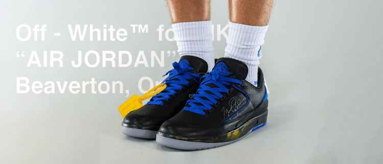 Off White Air Jordan 2 Low SP header black blue release details info