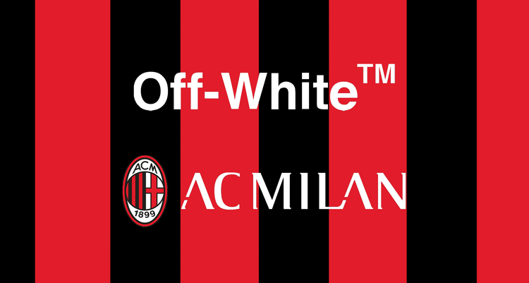 Off White ac milan style partners collab strip kit football soccer team 2022 rumour leak