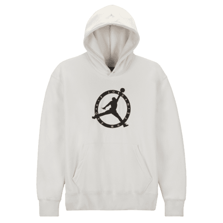 Off White x Jordan Mens Hoodie White streetwear hypebeast news collab style