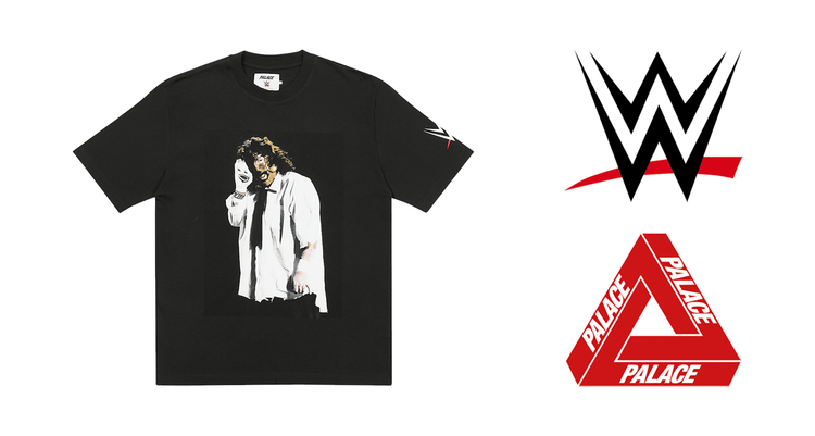 Palace WWE Mick Foley Mr Socko Sock Puppet collab capsule collection tee T-shirt Summer 2023 header