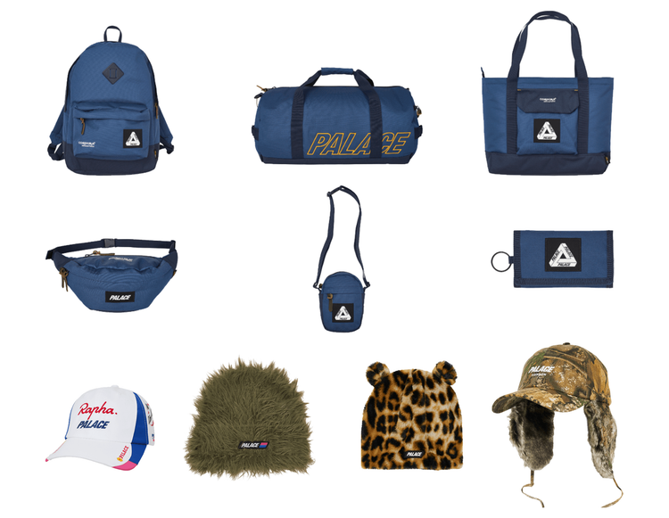 Palace Winter 2024 accessories bags hats