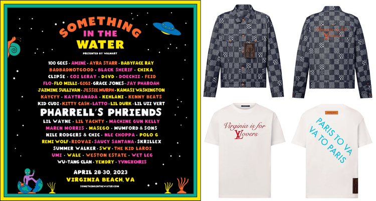 Pharrell Louis Vuitton something in the water