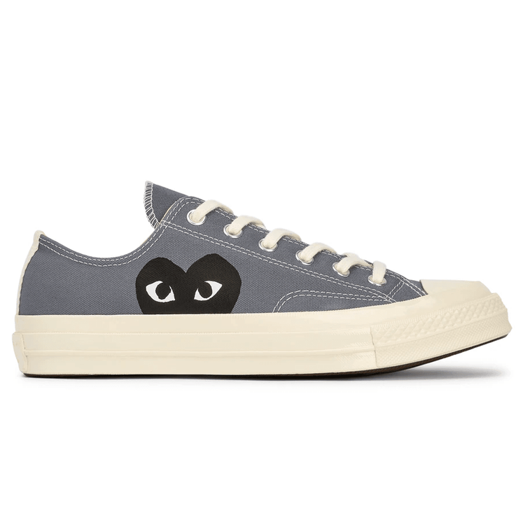 Play Comme des Garçons x Converse Black Heart Chuck Taylor All Star '70 Low (Grey) sneaker news hypebeast info kicks
