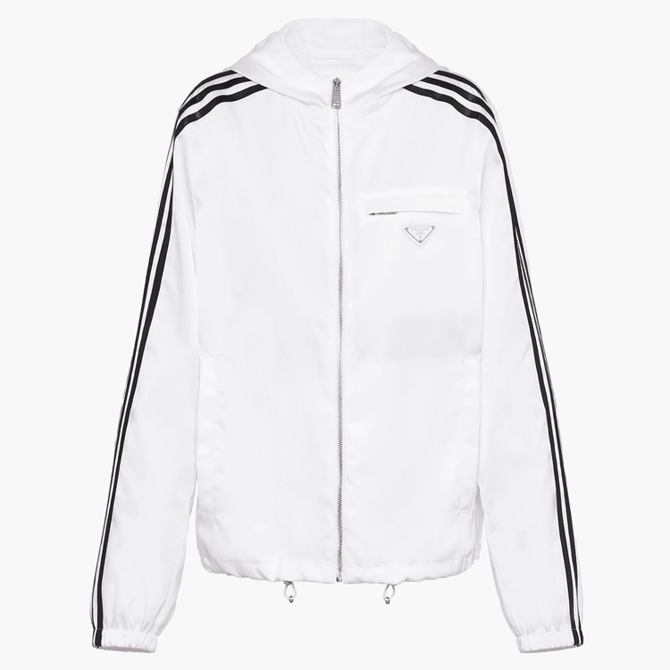 Prada x Adidas Re-Nylon Hooded Track Jacket streetwear style collab news info