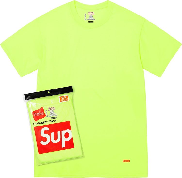 SUPREME x HANES® TAGLESS TEES (2 PACK)