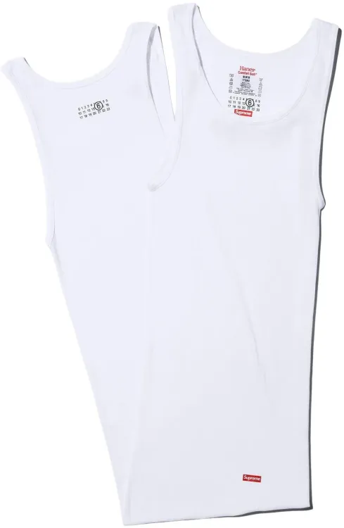 SUPREME x MM6 MAISON MARGIELA HANES TAGLESS TANK TOP (1 PACK)