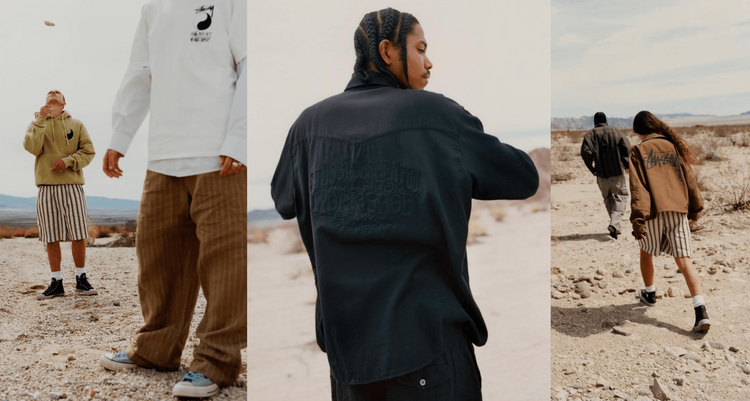 Stussy x our legacy 2023 leather jacket over shirt tweed 1