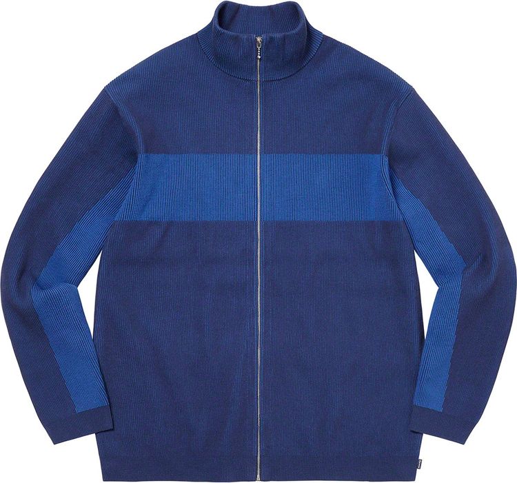 Supreme 2 Tone Ribbed Zip Up Sweater streetwear fashion brand outfit style hypebeast