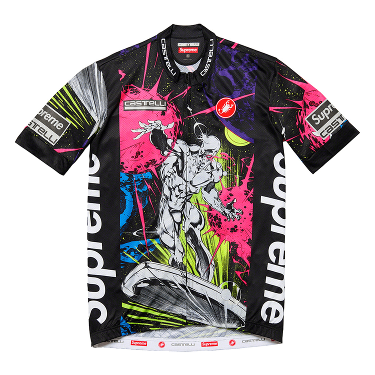 Supreme Castelli Silver Surfer Cycling Jersey Top