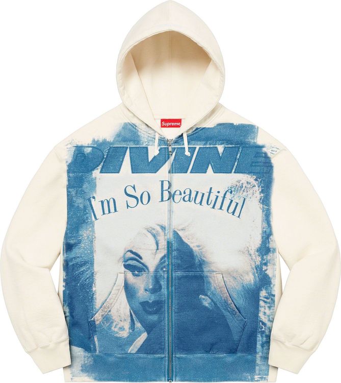 SLN Official - Supreme DIVINE ZIP UP HOODED SWEATSHIRT