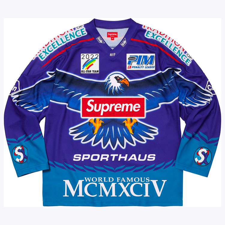 Supreme Eagle Moto Jersey top streetwear style